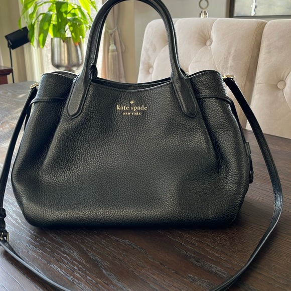kate spade Handbags - Kate Spade Dumpling large pebbled leather black satchel